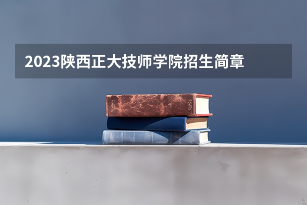 2023陕西正大技师学院招生简章