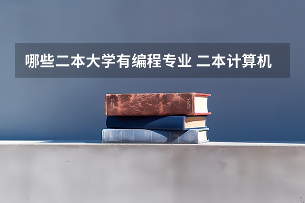 哪些二本大学有编程专业 二本计算机类专业哪些大学好