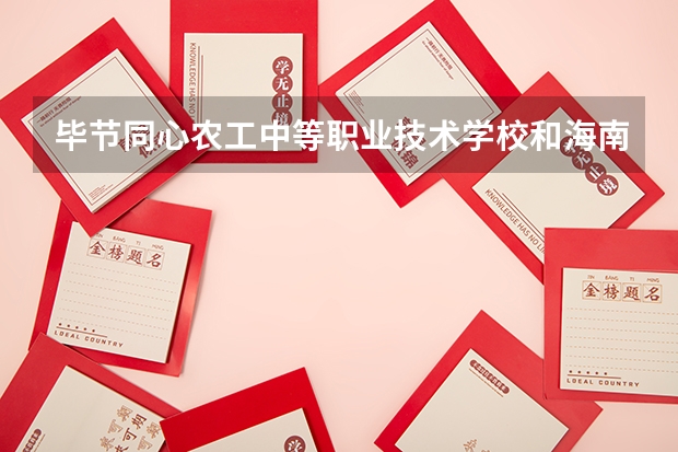 毕节同心农工中等职业技术学校和海南省财税学校哪个好 谁更厉害