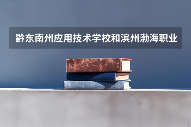 黔东南州应用技术学校和滨州渤海职业技术学校哪个好 谁更厉害