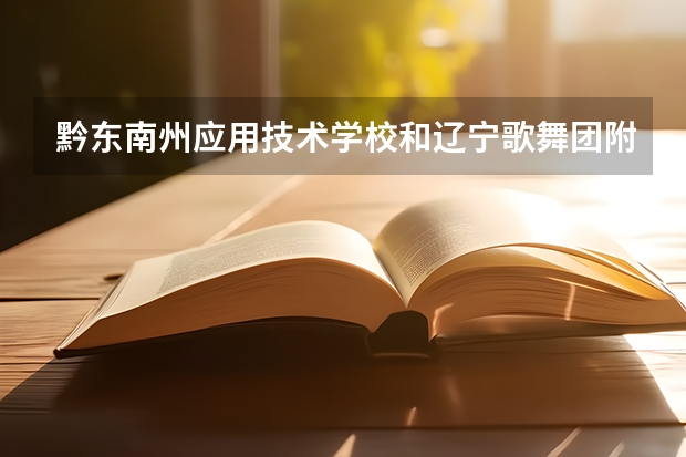 黔东南州应用技术学校和辽宁歌舞团附属艺术学校哪个好 谁更厉害