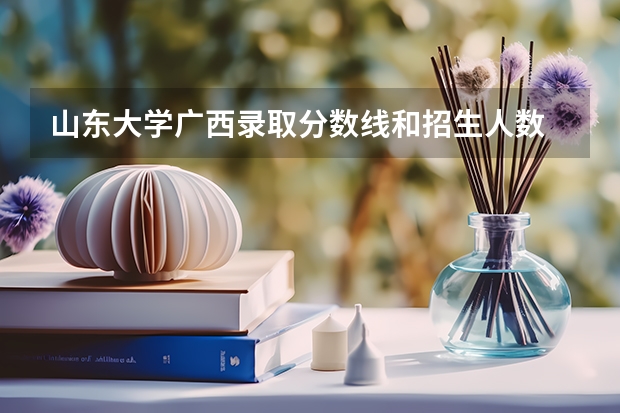 山东大学广西录取分数线和招生人数