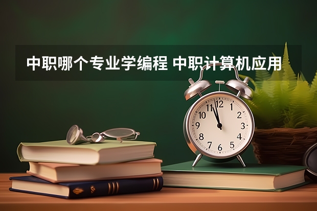 中职哪个专业学编程 中职计算机应用专业主要学什么