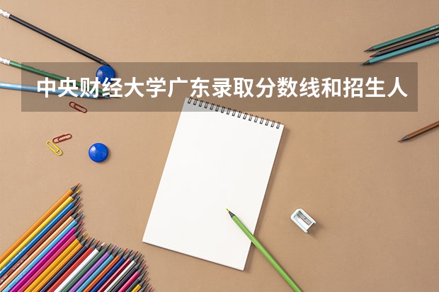 中央财经大学广东录取分数线和招生人数
