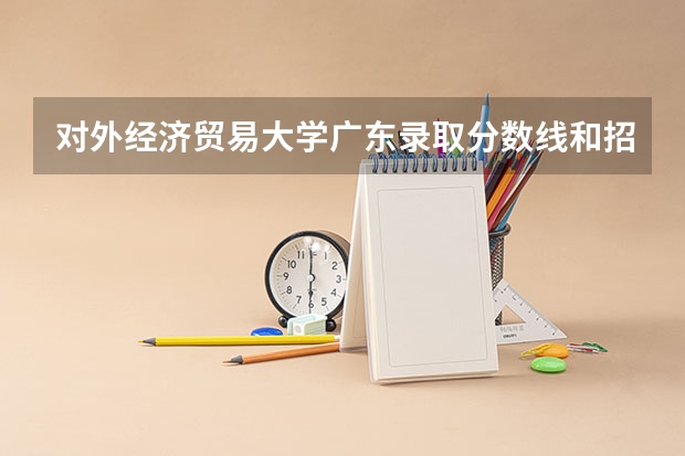 对外经济贸易大学广东录取分数线和招生人数