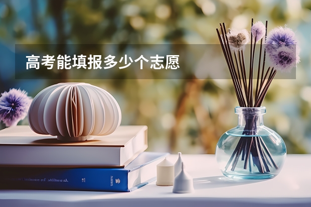 高考能填报多少个志愿