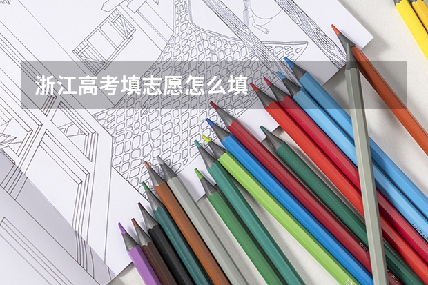 浙江高考填志愿怎么填