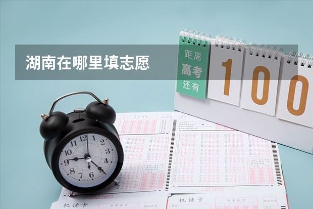 湖南在哪里填志愿