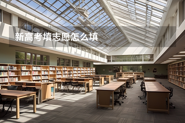 新高考填志愿怎么填