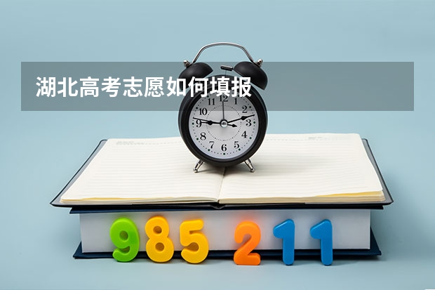 湖北高考志愿如何填报