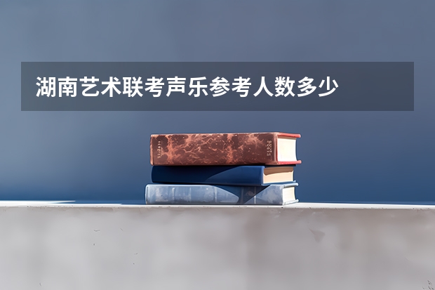 湖南艺术联考声乐参考人数多少