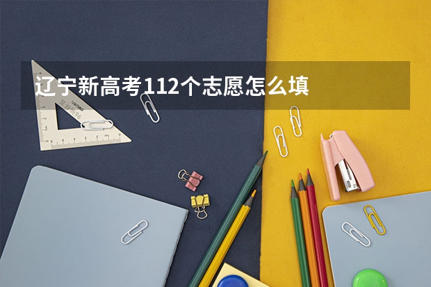 辽宁新高考112个志愿怎么填