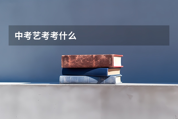 中考艺考考什么