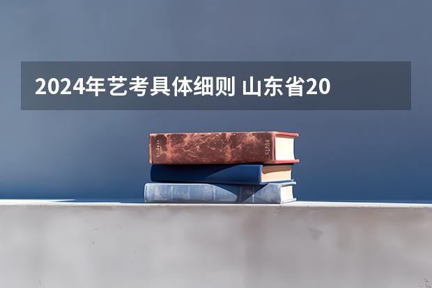 2024年艺考具体细则 山东省2024艺考政策