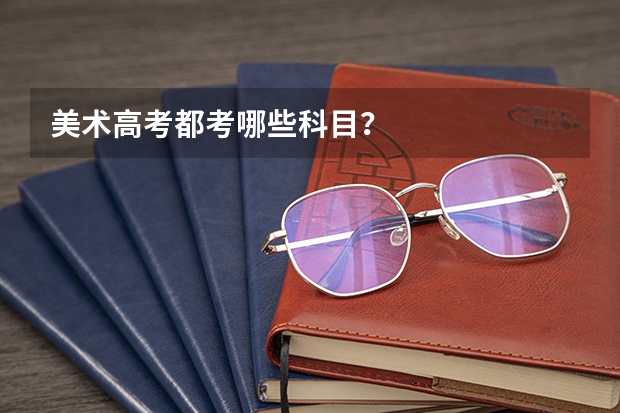 美术高考都考哪些科目？