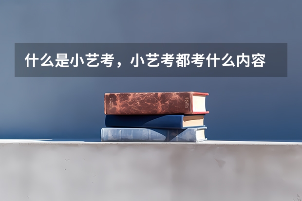 什么是小艺考，小艺考都考什么内容