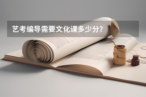 艺考编导需要文化课多少分？